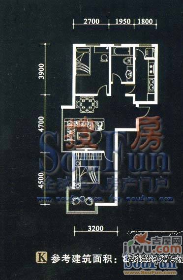 金厦太湖湾3室2厅2卫114.7㎡户型图