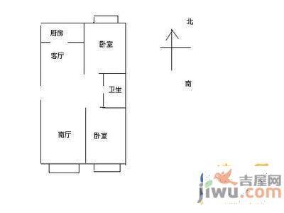 国奥现代城五期1室1厅1卫户型图