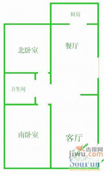 国奥现代城二期3室2厅1卫143㎡户型图