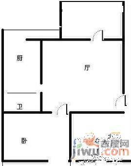 迎宾花园2室1厅1卫98㎡户型图