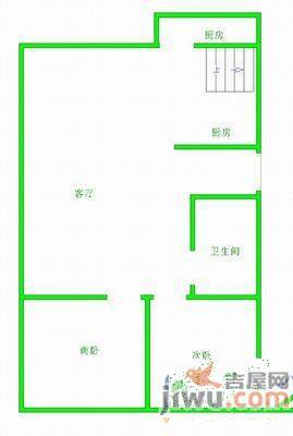 锦绣园2室2厅1卫87㎡户型图