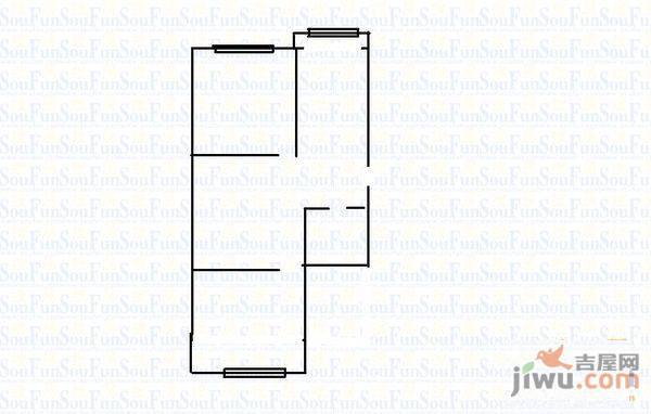 明地家园1室1厅1卫47㎡户型图