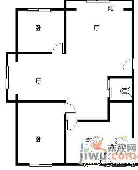 金通桃花源3室1厅1卫93㎡户型图