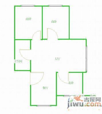 金通桃花源3室1厅1卫93㎡户型图