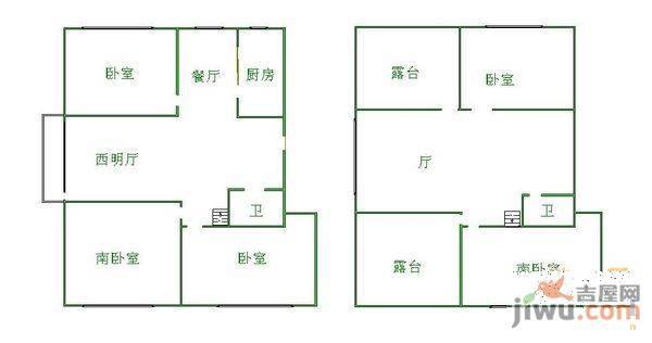 金通桃花源3室1厅1卫93㎡户型图