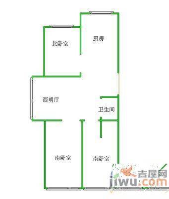 金通桃花源3室1厅1卫93㎡户型图