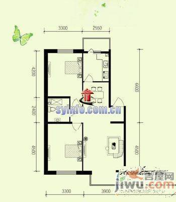 幸福里3室2厅1卫95.8㎡户型图