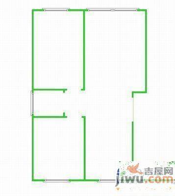 东川文欣澜庭2室2厅1卫67.3㎡户型图