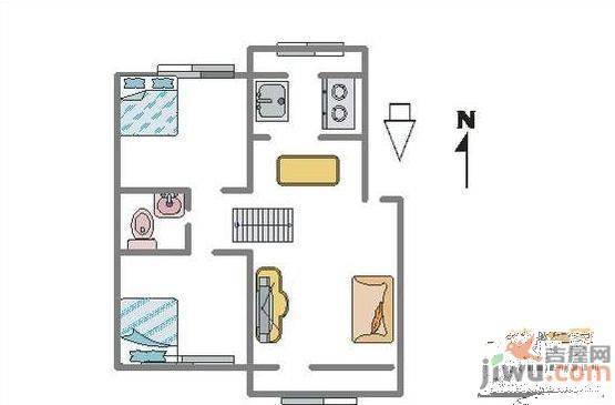 英特纳精博苑3室2厅1卫127㎡户型图