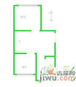 鹏泰花园3室2厅1卫122㎡户型图