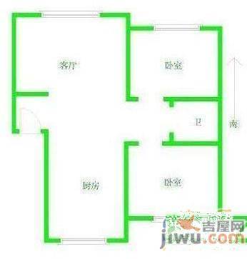 龙逸花园一期3室2厅1卫130㎡户型图