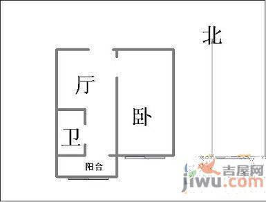 辽大社区3室1厅1卫80㎡户型图