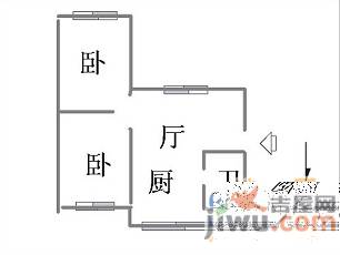 辽大社区3室1厅1卫80㎡户型图