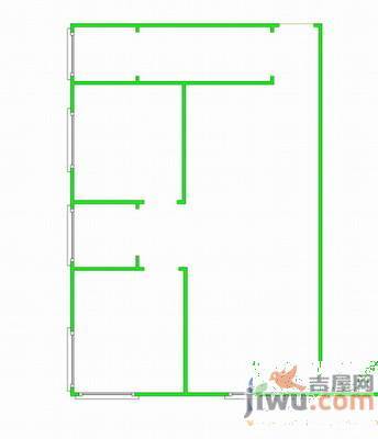 恒大城西区2室2厅1卫户型图