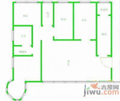 恒大城西区2室2厅1卫户型图