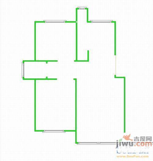 利生华园三期2室2厅1卫90㎡户型图