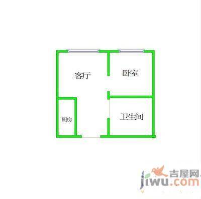 中润国际大厦3室2厅1卫124.3㎡户型图