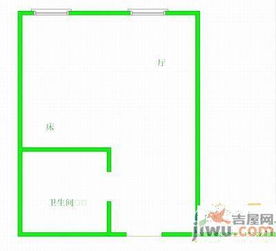 中润国际大厦3室2厅1卫124.3㎡户型图