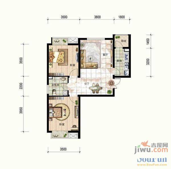 三利和平湾4室3厅2卫172㎡户型图