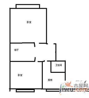 兴达社区2室2厅2卫131㎡户型图