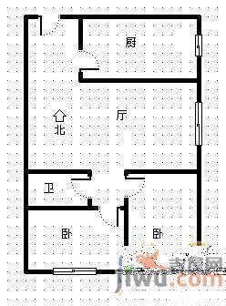 盛世华城2室2厅1卫88㎡户型图