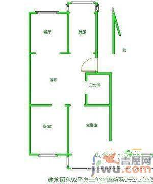 顺鑫家园2室2厅1卫107㎡户型图