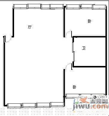 顺鑫家园2室2厅1卫107㎡户型图