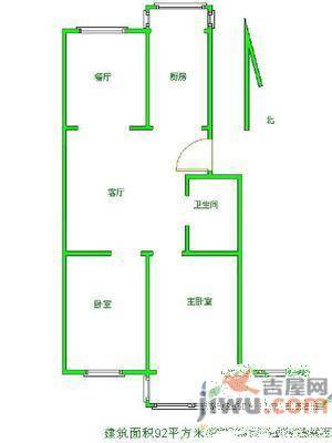 顺鑫家园2室2厅1卫107㎡户型图