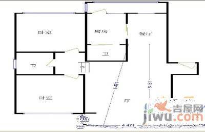 金源新村4室2厅1卫190㎡户型图