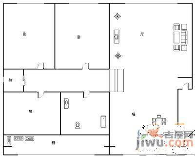 金源新村4室2厅1卫190㎡户型图