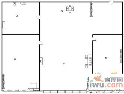 艳粉五期3室2厅1卫120㎡户型图