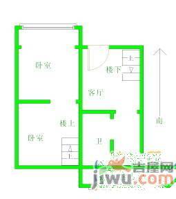 应昌公寓2室1厅1卫63㎡户型图