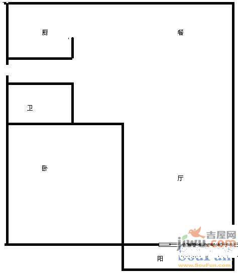 富祥园2室2厅1卫112㎡户型图