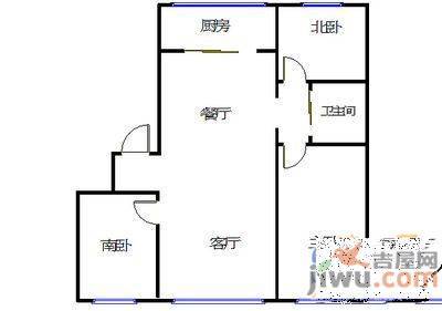 金盛源3室1厅1卫114㎡户型图