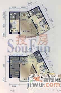 卧波苑3室2厅2卫231.8㎡户型图