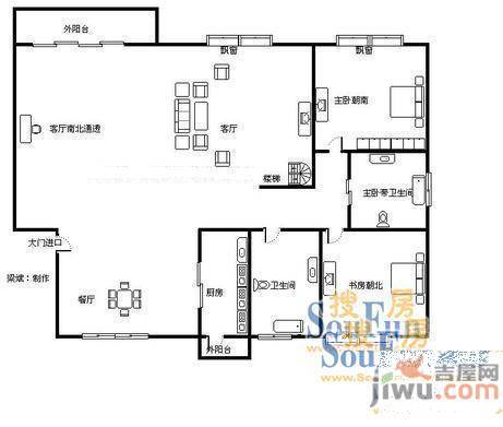 常德社区2室1厅1卫66㎡户型图