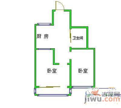 领事馆小区1室1厅1卫520㎡户型图