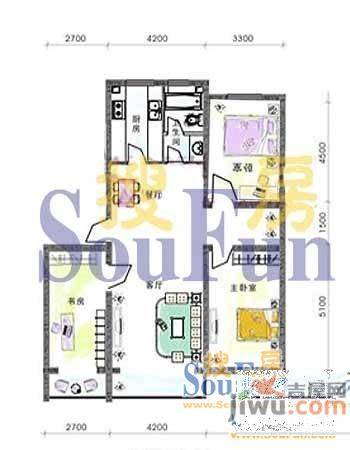 馨和花园2室2厅1卫户型图