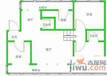 馨和花园2室2厅1卫户型图