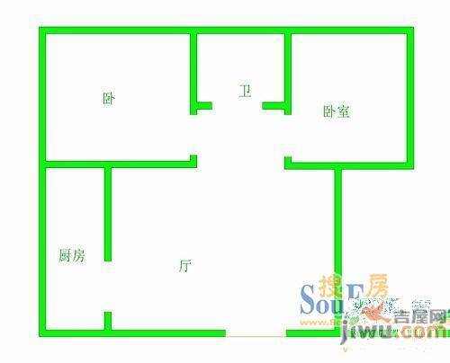 光明小区2室2厅2卫户型图