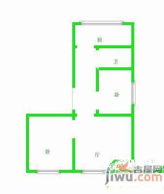 沈辽东路社区1室1厅1卫40㎡户型图