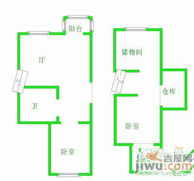 阳光梧桐园3室2厅1卫85㎡户型图