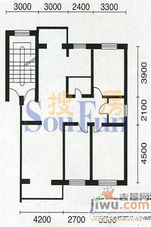 环北家园三期1室2厅1卫61㎡户型图