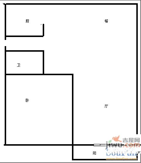 沈新园2室1厅1卫74.6㎡户型图