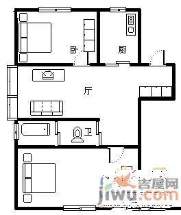 宏业小区2室2厅2卫户型图