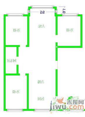 贵和社区3室2厅1卫158㎡户型图