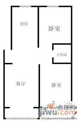 春城小院2室2厅1卫101㎡户型图