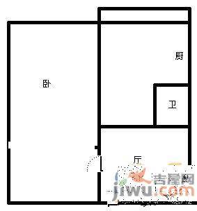 永善小区1室1厅1卫36㎡户型图