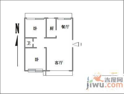 永善小区1室1厅1卫36㎡户型图