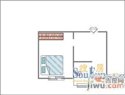 海兴花园1室1厅1卫户型图